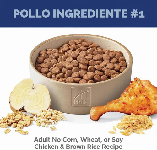 Vista 3 de Hill's Science Diet - Alimento seco para perros adultos 1-6, Nutrición Premium para adultos 1-6, sin maíz, trigo ni soya, pollo y arroz integral