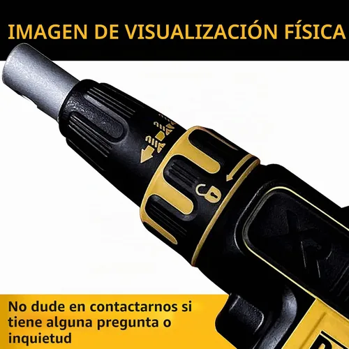 Vista 5 de N435495 Conjunto de cono de nariz para Dewalt Brushless Drywall Screwgun Nose Piece DCF620 DCF621 DCF620B DCF620D2 DCF620M2