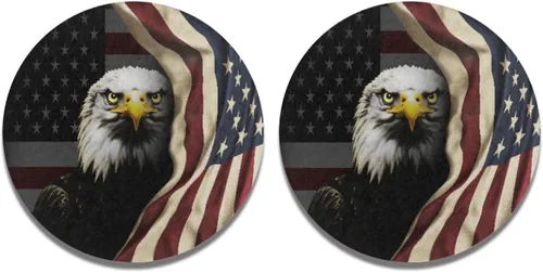 Vista 43 de AFPANQZ 250 Years Print Car Coasters for Cup Holders Absorbent Car Accessories 2.8" Car Cup Holder for Women 2 Pack