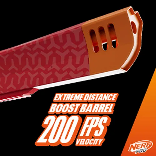 Vista 8 de Pistola Nerf Pro Gelfire Ghost de acción de proyectiles, cañón de impulso extraíble, 5000 rondas de gel, tolva integrada de 100 rondas, gafas