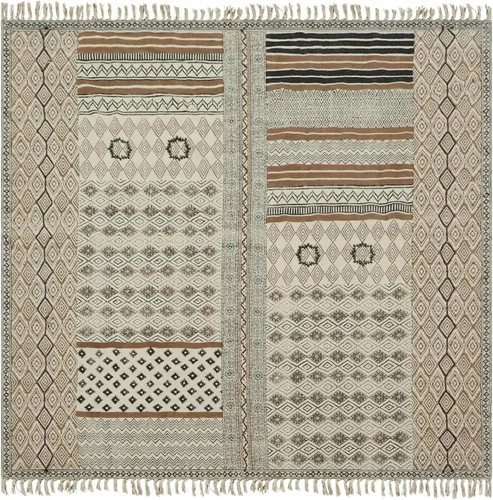 Vista 23 de Kilim Dhurrie - Alfombra de algodón de 2 x 3 pulgadas, diseño geométrico de 0.19 pulgadas, fácil de lavar a mano, lavable a mano, alfombra