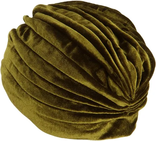 Vista 2 de Jeanne Simmons Sombrero turbante de terciopelo para mujer