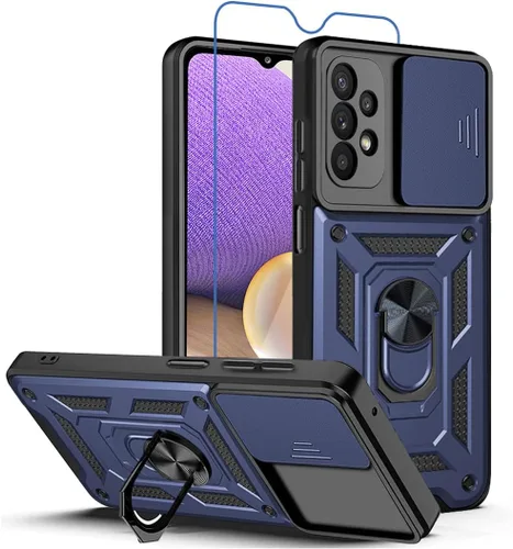Vista 18 de Para Samsung Galaxy A13 5G Caso: Caja Del Teléfono Con Protector De Pantalla Para Samsung Galaxy A13 5G - Negro