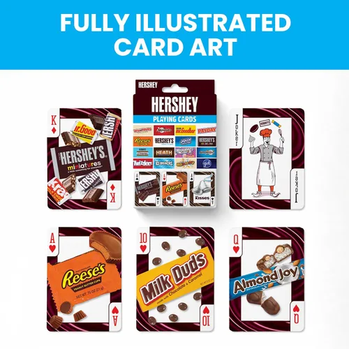 Vista 5 de MasterPieces Cartas de juego con licencia oficial de Hershey - Baraja de 54 cartas para adultos