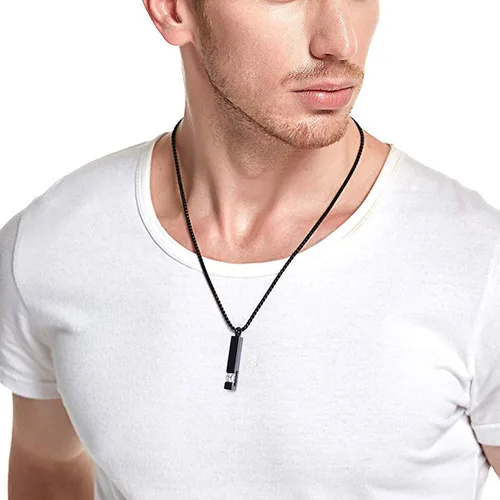 Vista 6 de YOUFENG collar con urna para cenizas, cubos de piedras natales, urna para cenizas humanas, collar de urna de cremación, relicario, recuerdo