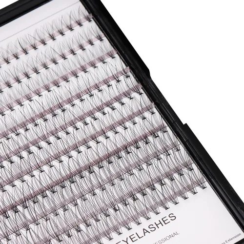 Vista 8 de Bodermincer Caja grande, 200 pestañas postizas 10D, 8-10-0.472-0.551 in mixtas de maquillaje profesional individual racimo pestañas postizas injerto