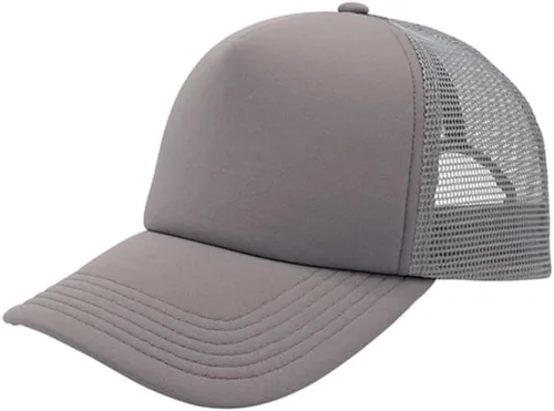 Vista 8 de The Vintage Year Gorra de béisbol ajustable de los deportes del camionero de la malla estructurada del algodón liso Negro