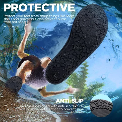Vista 3 de SIMARI - Zapatos de agua para mujer y hombre, para natación, playa, agua, secado rápido, para yoga, surf, exteriores, SWS001