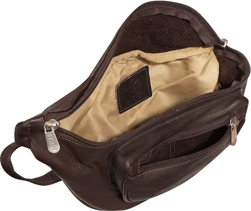 Vista 7 de Piel Leather Riñonera Travelers, Saddle, Riñonera Travelers