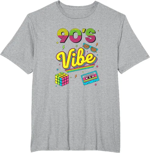 Vista 77 de 90s Nostalgia Retro Apparel - 90'S Vibe Retro T-Shirt Negro
