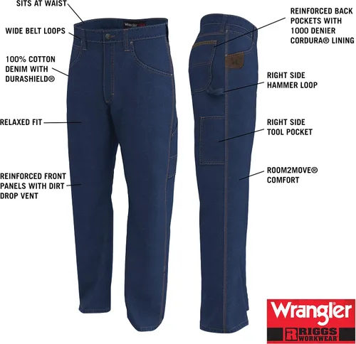Vista 7 de Wrangler Riggs Workwear Jeans utilitarios para hombre