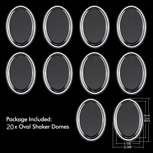Vista 2 de 20 unidades de tamaño de coctelera dimensional elipse de 1-7/8 x 2-7/8 pulgadas de diámetro para tarjetas de fabricación de tarjetas, cubiertas