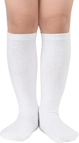 Vista 5 de American Trends Calcetines deportivos para niños, calcetines de fútbol a rayas hasta la rodilla, calcetines de fútbol de béisbol y sóftbol