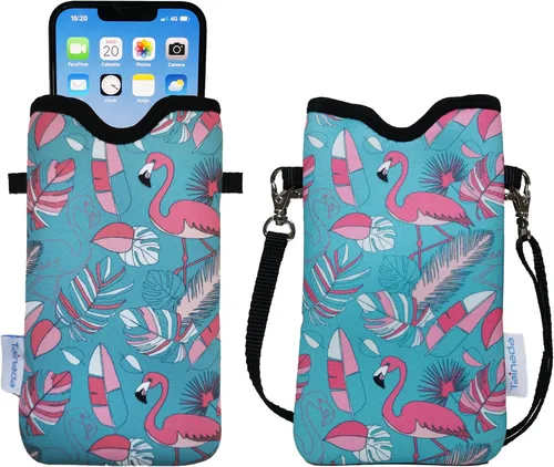 Vista 18 de Tainada Funda Estuche Bolsa de Neopreno para Teléfono para Hombres y Mujeres con Correa Cruzada/Cordón para el Cuello para iPhone 17/16/15 Pro Max
