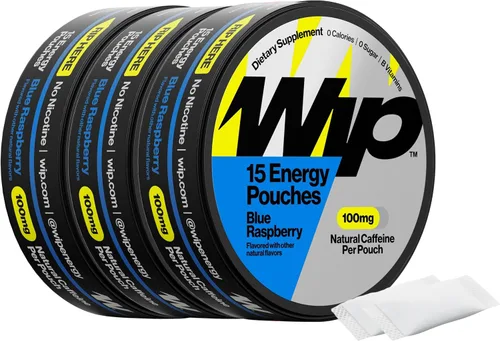 Vista 19 de Wip Energy Pouches, Mezcla sin azúcar con 100 MG de cafeína natural, vitaminas B, minerales y L Teanina para apoyo energético, preentrenamiento
