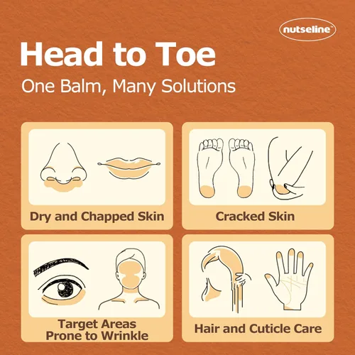 Vista 7 de nutseline Super Nut - Bálsamo nutritivo coreano para el cuidado de la piel, calmante y reparador, bálsamo facial y corporal, hidratante sin petróleo