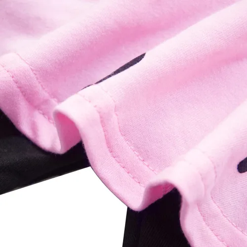 Vista 7 de DDSOL Conjunto de ropa para niñas pequeñas, sudadera con estampado de corazón + pantalones largos, conjunto de 2 piezas para bebés y niños pequeños