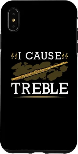 Vista 8 de Funda para iPhone 11 Pro Max con flauta transversal, I Cause Treble, divertida funda Flutist