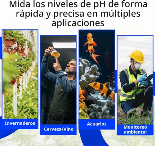 Vista 6 de Bluelab Medidor de pH Tipo Lápiz y Kit de Cuidado de Sonda con Suministros de Calibración, Solución de Almacenamiento y Cepillo, Probador Digital