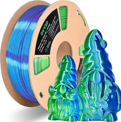 Vista 35 de OVV3D - Filamento PLA para impresora 3D de 8.82 oz x 4 bobinas, PLA Transparente Pla Multicolor