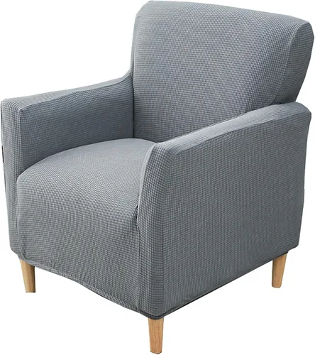 Vista 7 de Fundas elásticas para sofá reclinable de 1 asiento, funda elástica antideslizante para sillón de sofá, funda de elastano para sofá reclinable, Blanco