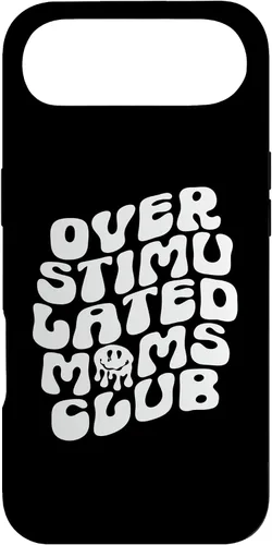 Vista 27 de Groovy Overstimulated Moms Club Funny Trendy Mom Case for iPhone 17