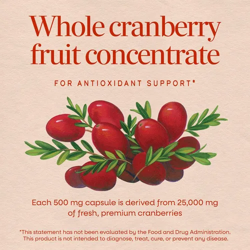 Vista 3 de Nature's Way CranRx BioActive Cranberry Urinary Health 500 mg de potencia, una vez al día, 30 VCaps
