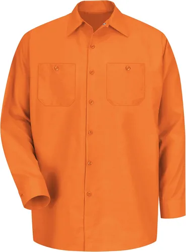 Vista 6 de Red Kap mens Industrial Work Shirt, Regular Fit, Long Sleeve