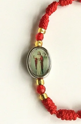 Vista 3 de PULSERA ROJO DE Santa BARBARA PARA PROTECCIÓN PULSERA ROJO DE Santa BARBARA PARA PROTECCIÓN 75 in Adjustable hilo de nailon