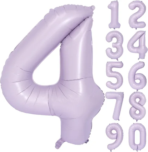 Vista 105 de Globos de 40 pulgadas con números de caramelo, papel de aluminio de helio, globos de látex de Mylar para fiesta de cumpleaños, decoración digital 0