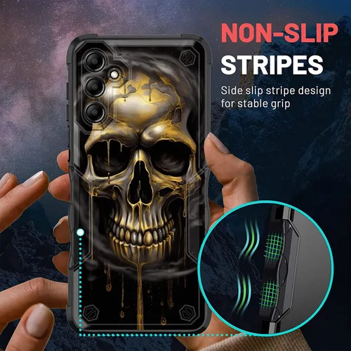 Vista 296 de Funda para Galaxy A14 5G, [Doble Capa][Protección contra Caídas de Grado Militar de 10 Pies] [Antideslizante] Funda Resistente a Prueba de Golpes