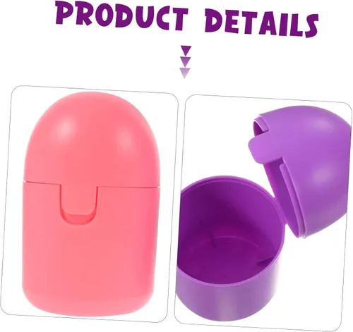 Vista 8 de GLEAVI Soporte para tazas de período seguro para microondas, 2 piezas de colores surtidos, solución compacta de almacenamiento de PP para tazas