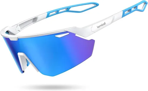 Vista 18 de Lamicall Gafas de sol deportivas polarizadas de 0.85 oz para hombres y mujeres, gafas con protección UV400, para correr, ciclismo, béisbol, pesca
