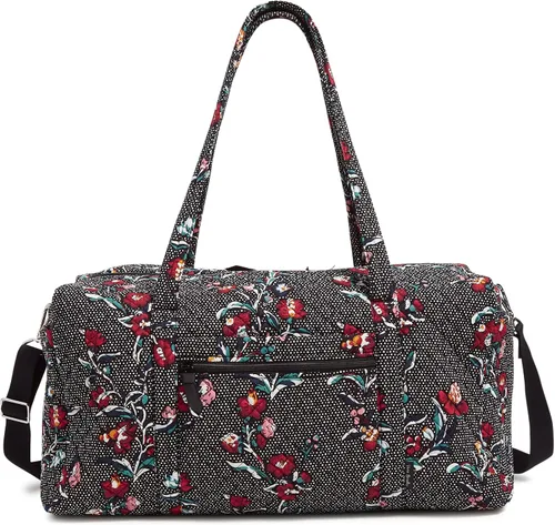 Vista 11 de Vera Bradley - Bolsa de viaje grande de algodón para mujer, Talla única Bees Navy - Algodón reciclado