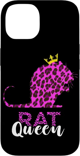 Vista 4 de Rat Queen Crown Leopard Mouse Rat Lover Rodent Rat Owner Case for iPhone 17