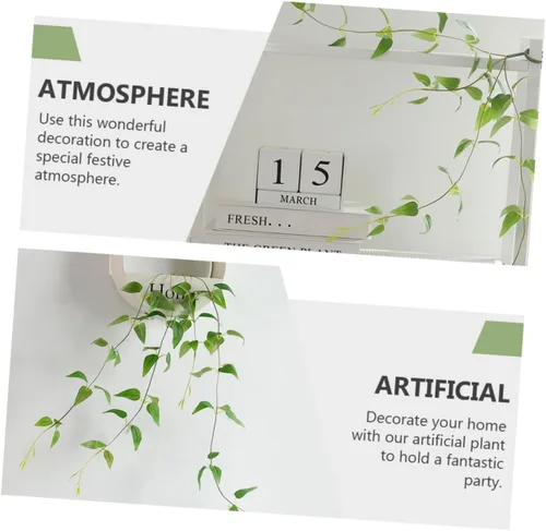 Vista 3 de Accesorios de arreglos florales Decoración del hogar Planta simulada verde Falsa Ery tallos flexibles