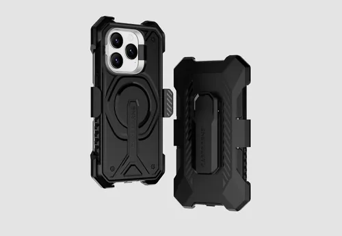 Vista 7 de CaseBorne Funda protectora compatible con iPhone 15, compatible con MagSafe, delgada pero resistente, con protector de pantalla de vidrio templado