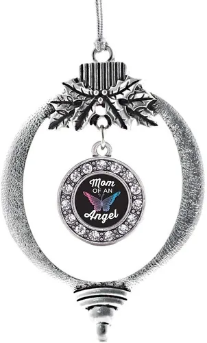 Vista 465 de Inspired Silver - Adorno de cromosoma 21 con dije de círculo de plata con joyas de circonita cúbica