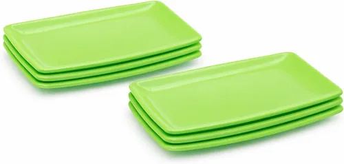 Vista 41 de Mintra Home - Platos reutilizables para servir (azul, cuadrado, 2 unidades (14 pulgadas)