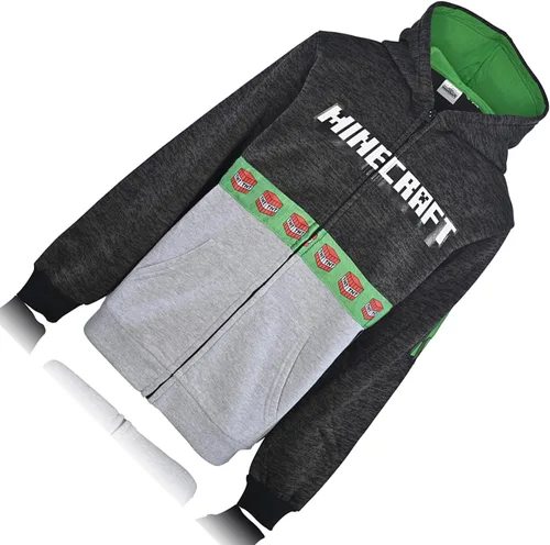 Vista 4 de Minecraft Sudadera con capucha para niñosniños, Verde