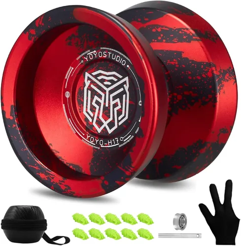 Vista 10 de YOYOSTUDIO Yoyo Profesional para Niños/Adultos, Paquete de 2 Yoyos, Yoyo Sensible V22 & P1, Yoyo de Doble Propósito para Principiante/Avanzado, 10