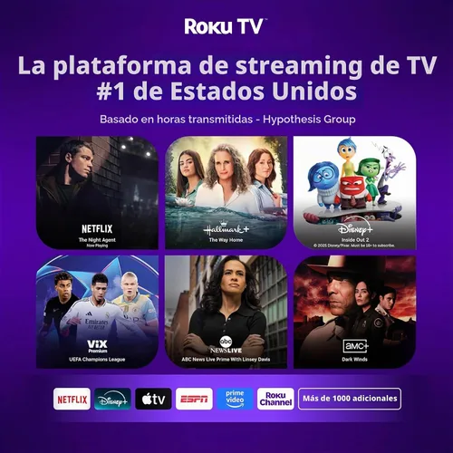 Vista 2 de ELEPHAS Proyector inteligente Roku TV con Wi-Fi y Bluetooth 2-Blanco