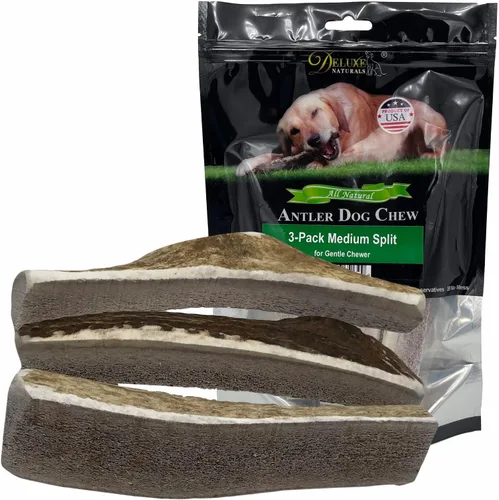 Vista 32 de 2 x 1 libra cuernos de alce masticables pequeños mixtos enteros y partidos para perros de juguete a pequeños de menos de 20 libras (5-7+ pulgadas)