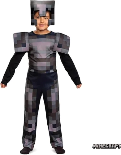 Vista 2 de Minecraft Disfraz oficial de Nether Armor para niños, disfraz de Minecraft