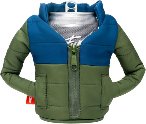 Vista 18 de Puffin - The Puffy Jacket - Enfriador de latas aislado de 12 oz I Botella de cerveza y soda aislante, mantiene las bebidas y bebidas frías - Negro