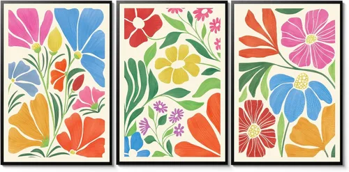 Vista 27 de Juego de 3 arte de pared de dados de póker enmarcados en blanco y negro, impresiones en lienzo estéticas retro Y2K, fotos de póster rosa de moda