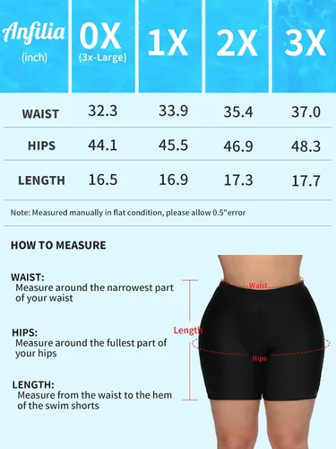 Vista 7 de ALove Pantalones cortos de natación para mujer, talla grande, pantalones cortos de cintura alta, pantalones cortos elásticos para traje de baño