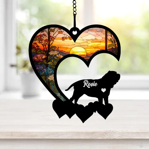 Vista 61 de NAZENTI Atrapasoles personalizado de sabueso afgano, adorno conmemorativo personalizado para la pérdida de mascotas, regalo de condolencia
