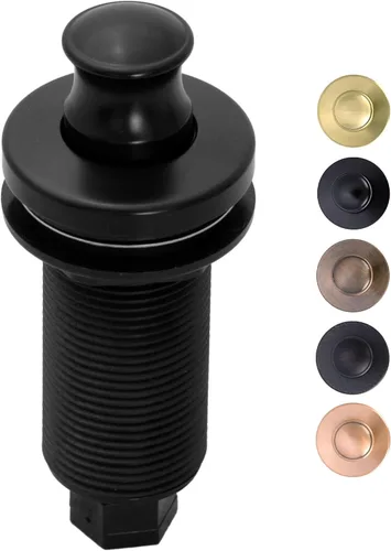 Vista 7 de Akicon Kit de interruptor de aire de eliminación de basura de cobre antiguo con botón de encendido/apagado de eliminación de desechos en la parte