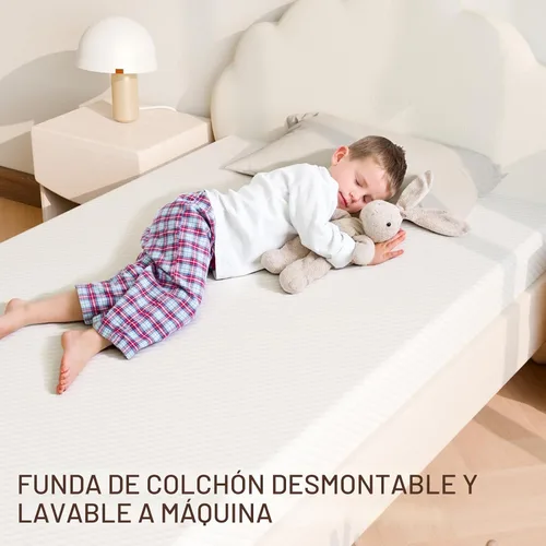 Vista 6 de Colchón individual de 5 pulgadas, firmeza media para apoyo y alivio de presión, espuma viscoelástica de gel refrescante, sin fibra de vidrio